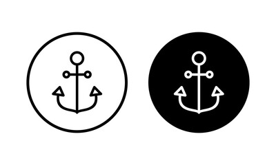 Anchor icon vector illustration. Anchor sign and symbol. Anchor marine icon.