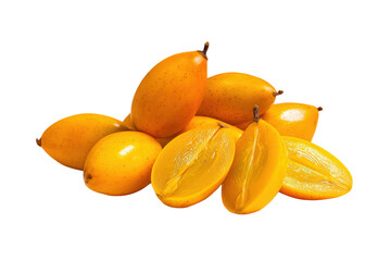 Cluster of uvaia segments mapped for data-viz overlays in superfruit research articles and diet apps