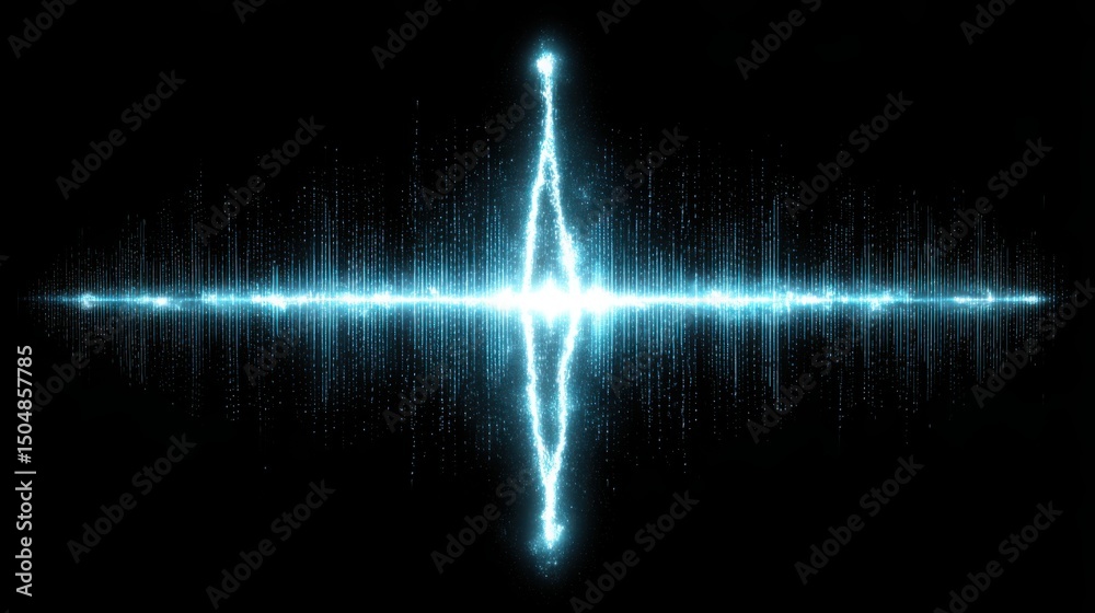 Poster quantum structured wave theory calibration tool icon concept visualizing complex theoretical models 