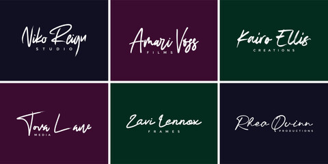 Modern Personal Brand Logo Template, Visuals Photography, Film Studio