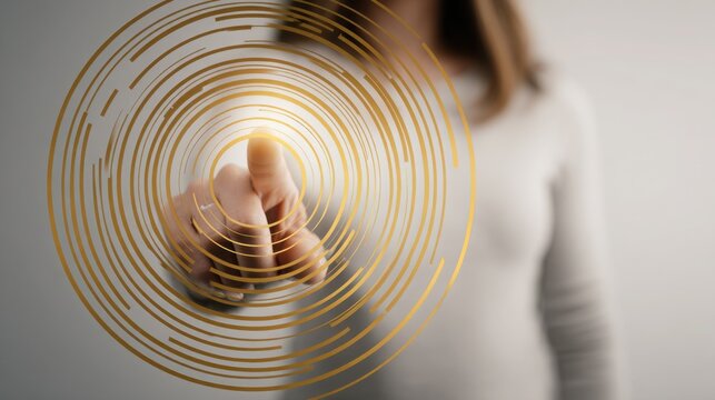 Real-time golden pocket touchpoint logger icon concept for analyzing market touchpoints and strategic trading analysis - Powered by Adobe