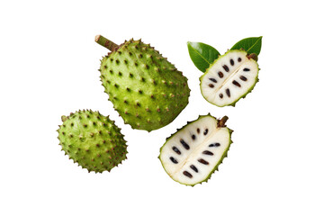 Minimal lit soursop motif on transparent background provides subtle tropical accent to compostable straw wrappers