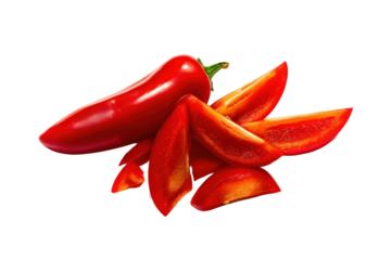 Minimal Thai-chili motif on transparent background provides fiery texture for craft cocktail labels and hot ramen cups