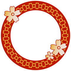Chinese Frame. Chinese circle frame set vector design.