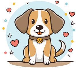 Happy Puppy Graphic