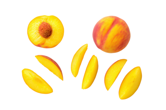 Minimal yellow-peach motif on transparent background supplies bright accent to artisan popsicle labels