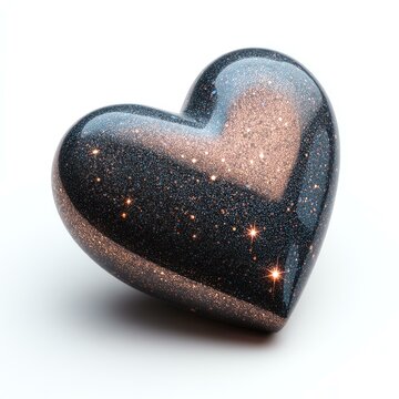 journey customer marketing emotional A beautiful heart-shaped gemstone glistening with sparkling details, symbolizing love and passion with a cosmic touch. Perfect for decor or gifts.