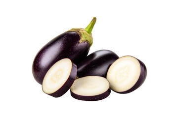 Minimal white-eggplant motif on transparent background offers chic accent for premium dip packaging