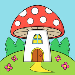 Mushroom house