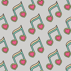 seamless pattern with hearts