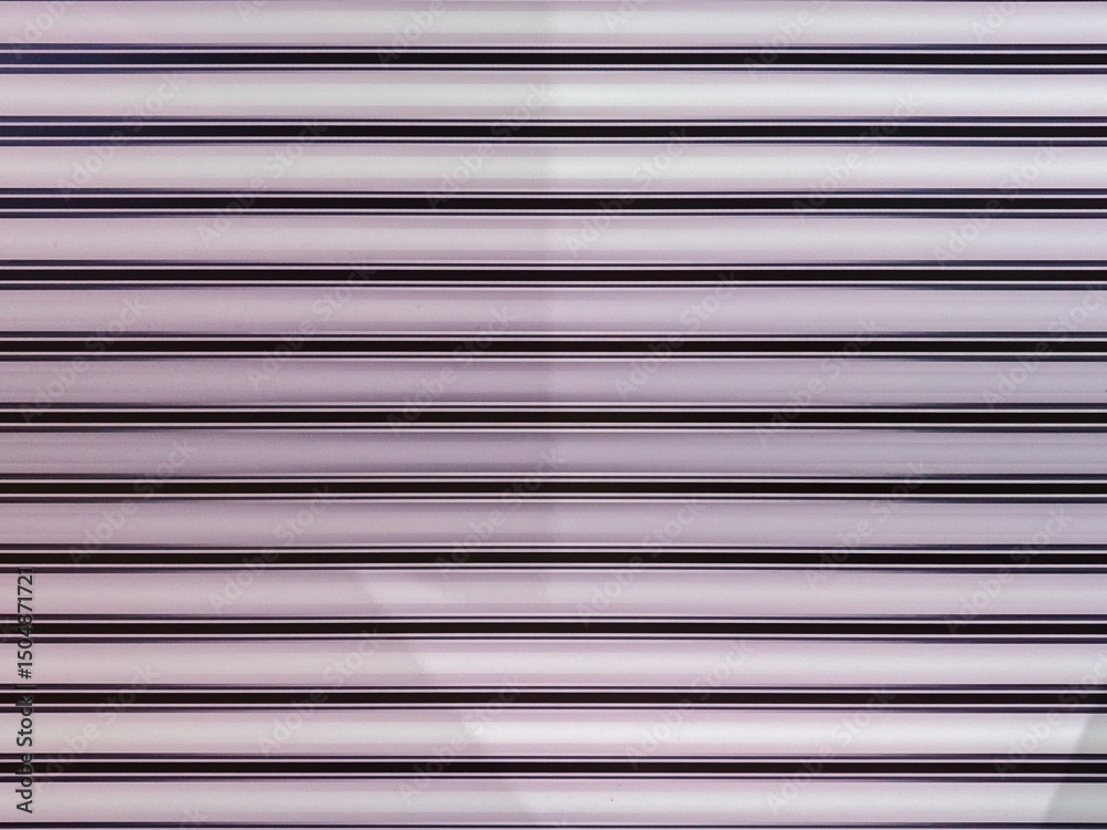 Poster an abstract array of horizontal bands presents a rhythm of light and shadow. the interplay of colors