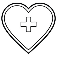 Obraz premium -beautiful-medical-healthcare-heart-icon-vector-il.eps