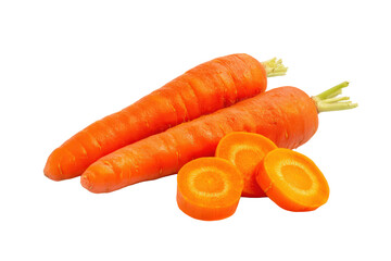 Neat baby carrot rows forming pattern, isolated on transparent background, great for meal-prep apps and healthy-eating infographics
