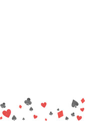 トランプ　かわいい　水彩　マーク　イラスト