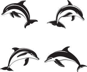 Obraz premium Dolphin Svg Bundle