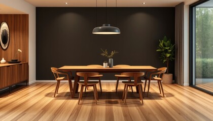 Modern Minimalist Dining Room Interior Design
