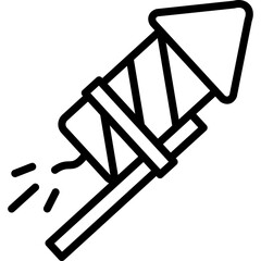 sky rocket fireworks icon
