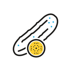 Multi color icon for cucumber