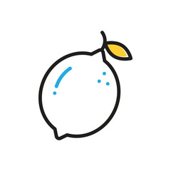 Multi color icon for lemon