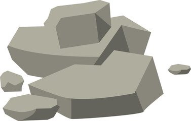 Grey Rocks Illustration