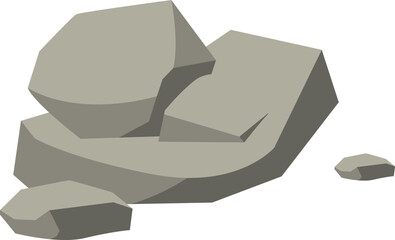 Grey Rocks Illustration