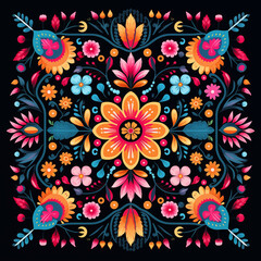 mandala floral pattern
