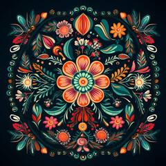mandala floral pattern