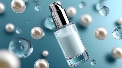 Luxury Face Serum with Floating Pearls