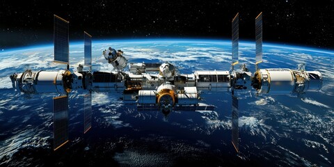 Dramatic Outerspace Perspective Astronauts