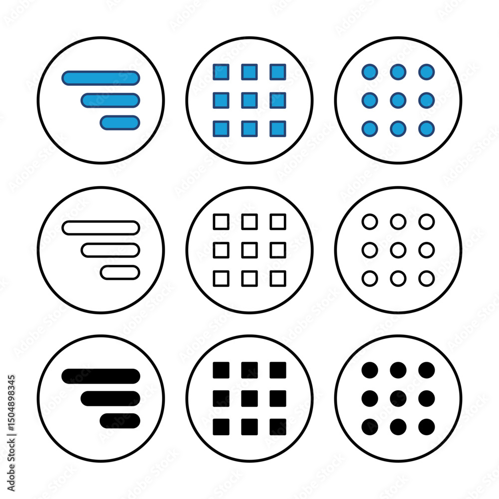 Wall mural menu icon vector. web menu icon. hamburger menu symbol