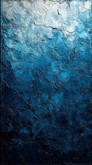 Abstract Blue Texture Deep Ocean Wall Art Canvas Print