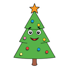 Fototapeta premium An unusual Christmas tree sport where people decorate trees while skiing or climbing, blending festive cheer with athletic challenge and holiday-themed competition. 