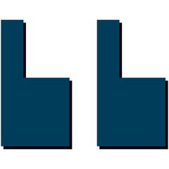 Quotation Mark. Quotation mark for quote text in fun and quirky style. Set of quote mark. Quote sign, symbols. Vector illustration.