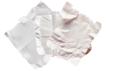 ripped white paper PNG isolated on white with clear background