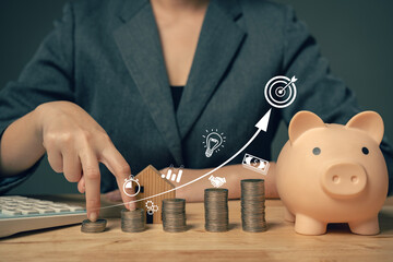 Savings for investing in business. The concept of setting goals for savings. Setting goals for fixed deposits with banks. The concept of insurance for savings limits...