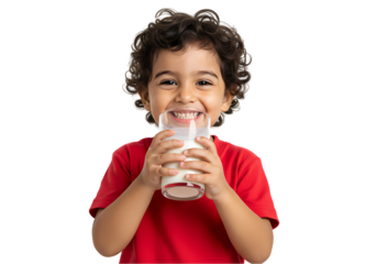 Happy Child Drinking Milk Benefits of Milk for Kids