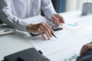 Business People Meeting Design Ideas professional investor working new start up project. Concept. business planning in office