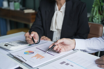 Business People Meeting Design Ideas professional investor working new start up project. Concept. business planning in office