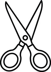 old scissors isolated on white