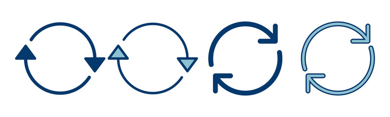 Refresh icon vector isolated on white background. Reload icon vector. Update icon. convert icon