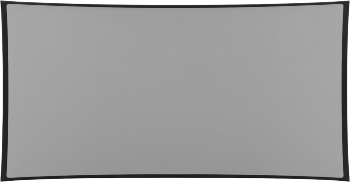 High resolution Curved Screen Mockup Modern Grey Display Empty Template for Design Presentation