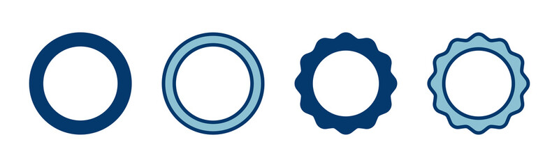 Badge icon vector isolated on white background. Awards icon. Achieve. Stamp