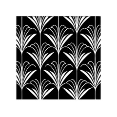 Modern floral art deco seamless pattern. Vector damask illustration with leaves. Decorative botanical background.Vector gold leaf pattern. Floral luxury wallpaper, art deco botanical illustration.	