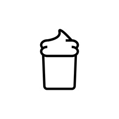 Frosty cream icon