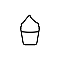 Ice cream milk icon