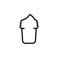Melting ice cream icon