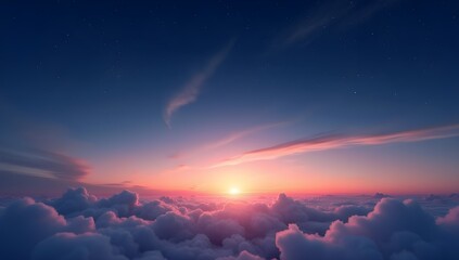 sunset in the sky