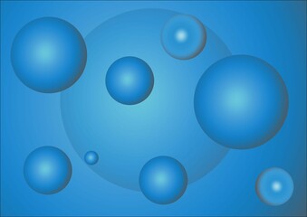 abstract blue background with bubbles
