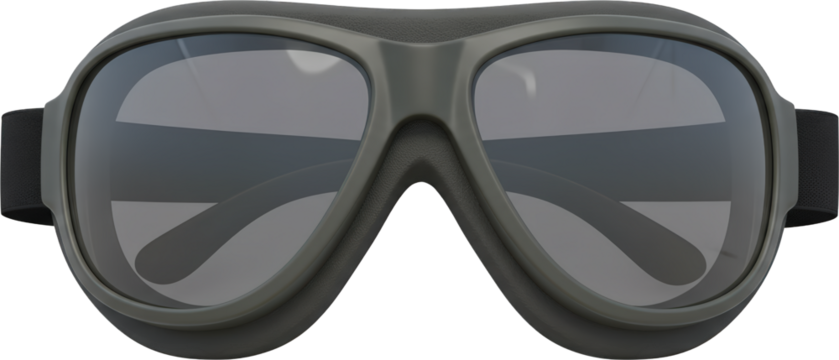 Military Style Protective Goggles Vintage Aviator Sunglasses Green Frame Safety Glasses