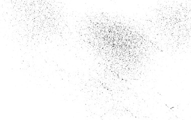 Grunge overlay textures with dust grain isolated on white background Old grunge black texture design. Grunge background black and white Vector textured effect. Vector illustration